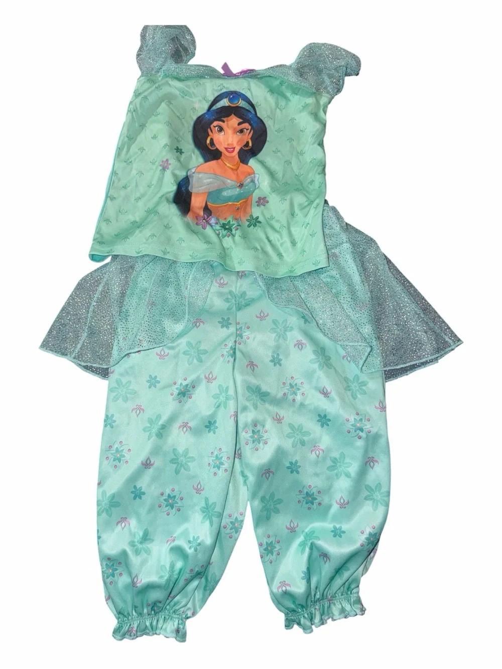 Disney Princess Jasmine Toddler Pajamas - Aqua